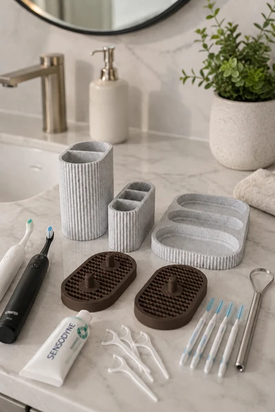 Dentia Holder en Chocolate Oscuro