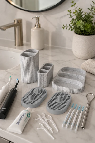 Dentia Holder en Gris Ceniza