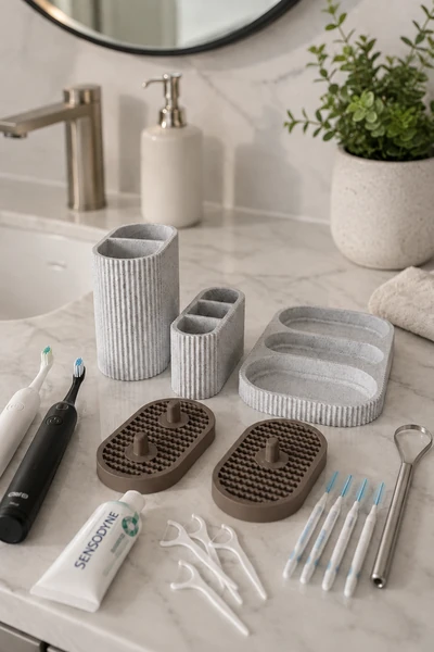 Dentia Holder en Marron Oscuro
