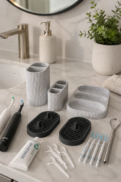 Dentia Holder en Negro Carbon
